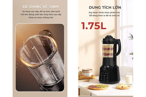 Máy làm sữa hạt Magic A-96 sở hữu thiết kế gọn gàng